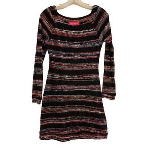 POOKIE & SEBASTIAN Multicolor Knit Sheath Dress